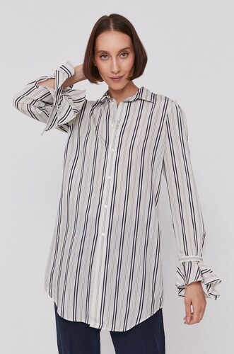 Košile Polo Ralph Lauren dámská, bílá barva, regular, s klasickým límcem -  GLAMI.cz