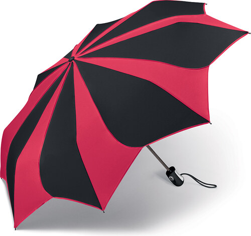 Pierre Cardin Sunflower Red & Black dámský skládací deštník - GLAMI.cz
