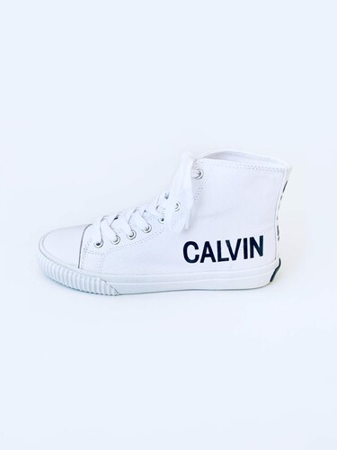 Calvin Klein Jeans Logo II White stylové bílé kotníkové tenisky CK Bílá -  GLAMI.cz