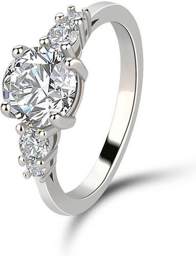 Emporial stříbrný rhodiovaný prsten Princeznin klenot MA-SOR561-SILVER -  GLAMI.cz