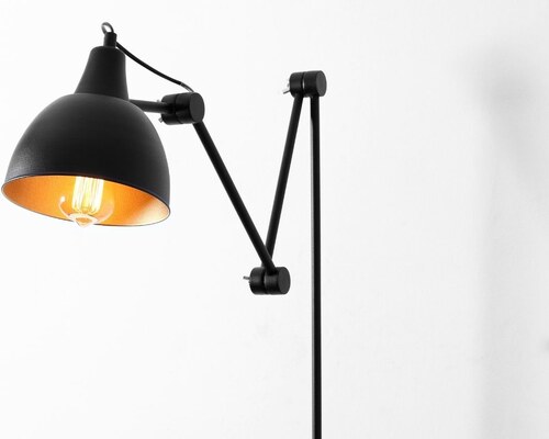 Nordic Design Černá kovová nástěnná lampa Cobain I. - GLAMI.cz