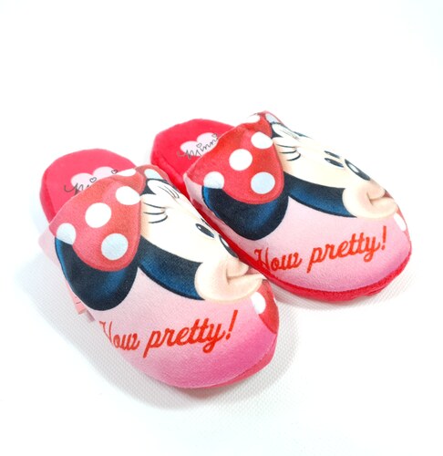 Disney Dívčí dětské pantofle Minnie Mouse 14092 Red - GLAMI.cz