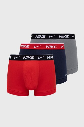 Boxerky Nike (3-pak) pánské, červená barva - GLAMI.cz