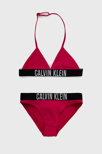 Dětské plavky Calvin Klein Jeans růžová barva - GLAMI.cz