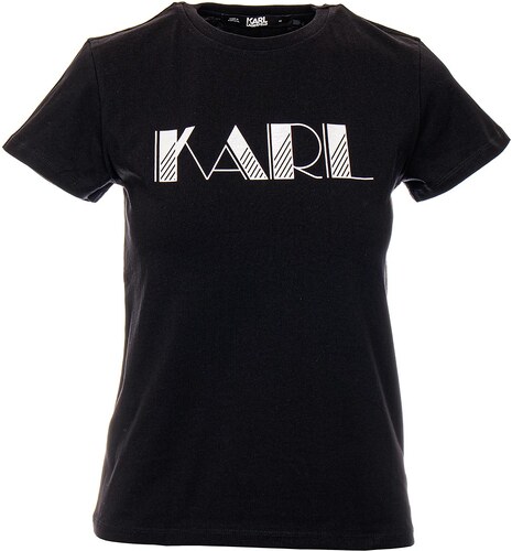 Karl Lagerfeld dámské tričko Studio 54 Logo černé - GLAMI.cz