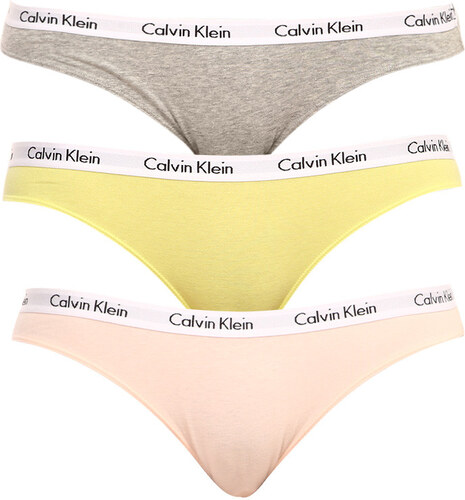 3PACK dámské kalhotky Calvin Klein vícebarevné (QD3588E-13X) - GLAMI.cz