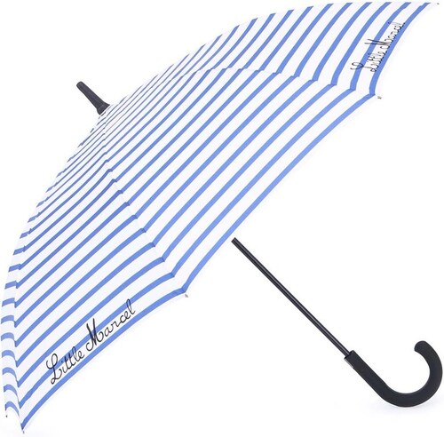 Modro-bílý pruhovaný velký deštník Little Marcel Pamela - GLAMI.cz