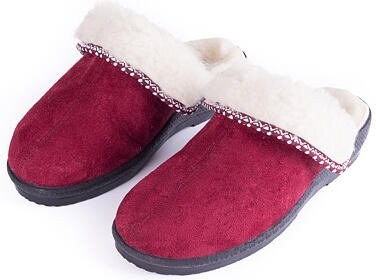 Vlnka manufacture s.r.o. Dámské pantofle na klínku s ovčí vlnou červená  velikost obuv dospělí 37 - GLAMI.cz