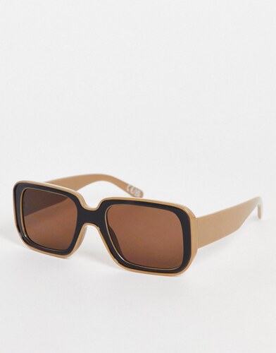 ASOS DESIGN frame oversized 70s bevelled retro sunglasses - MULTI - GLAMI.cz
