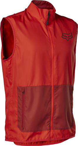 Pánská vesta na kolo Fox Ranger Wind Vest Red Clear - GLAMI.cz