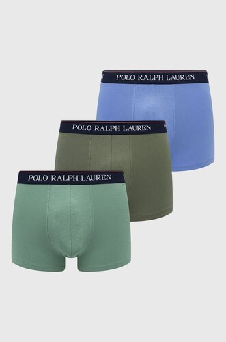 Boxerky Polo Ralph Lauren 3 - Pack pánské, zelená barva - GLAMI.cz