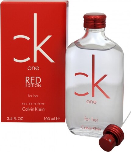 CALVIN KLEIN CK One Red Edition For Her - toaletní voda s rozprašovačem 50  ml - GLAMI.cz