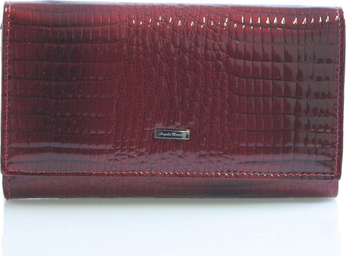 Červená kožená peněženka Angela Moretti WL22 červená - GLAMI.cz