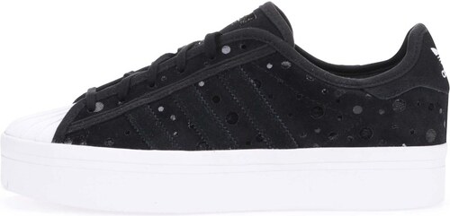 Černé dámské kožené tenisky na platformě adidas Originals ... Černé dámské kožené tenisky na platformě adidas Originals ...