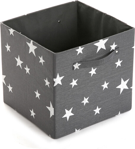 Úložný box White&Grey Stars, 32x32 cm - GLAMI.cz