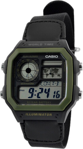 Casio Hodinky Casio Green Retro Mili U4-2-6361 - GLAMI.cz