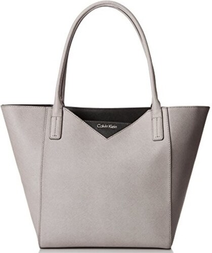 Calvin Klein Elegantní kožená business kabelka Large Leather Shopper Light  Grey H4GB12AY - GLAMI.cz