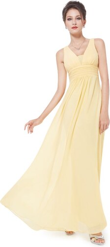 Plesové šaty elegantní žlutá Ever Pretty 8110 - GLAMI.cz