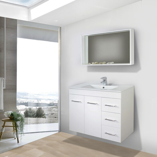 Koupelnová skříňka s umyvadlem a zrcadlem Byron, 80 cm - GLAMI.cz