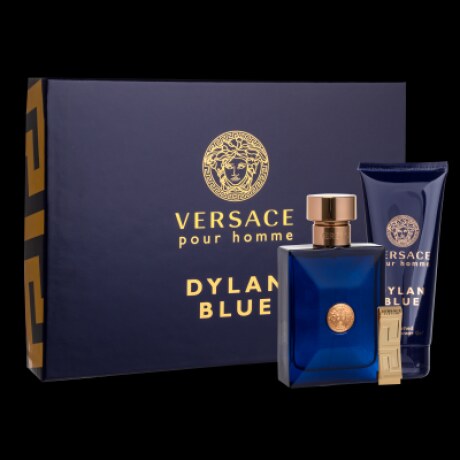 Versace Pour Homme Dylan Blue dárková kazeta pro muže toaletní voda 100 ml  + sprchový gel 100 ml + spona na bankovky Versace 2:68927 - GLAMI.cz