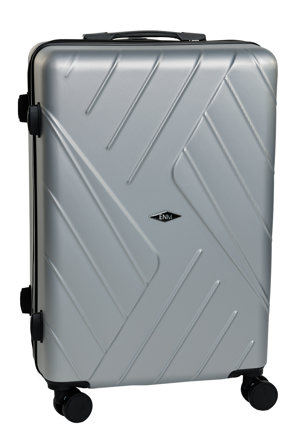 Cestovní kufr ENM - stříbrný 67 l