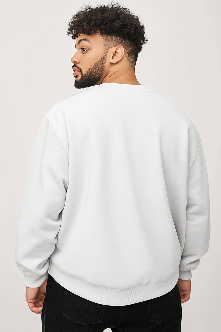 Mikina, Barva Bílá, s Potiskem Mont Blanc Minimal