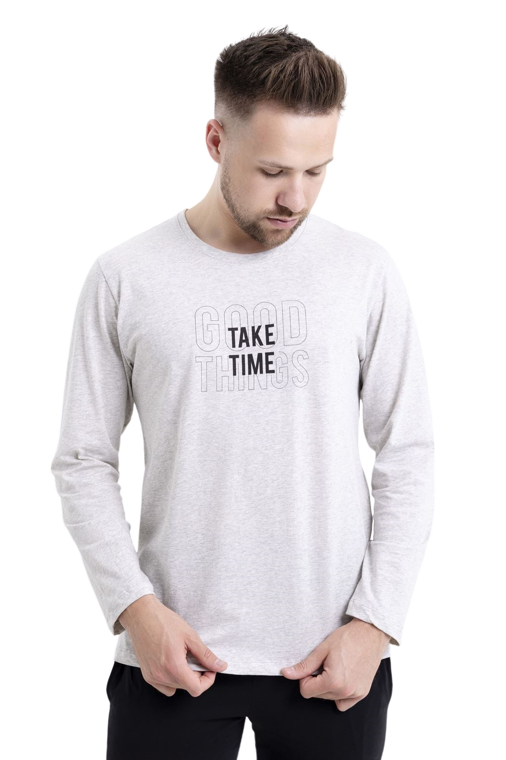 Pánské dlouhé pyžamo Leptir 512