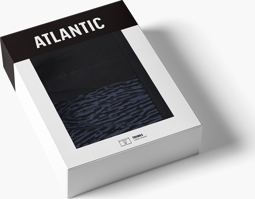 Sada 2 pánských boxerek Atlantic Černá