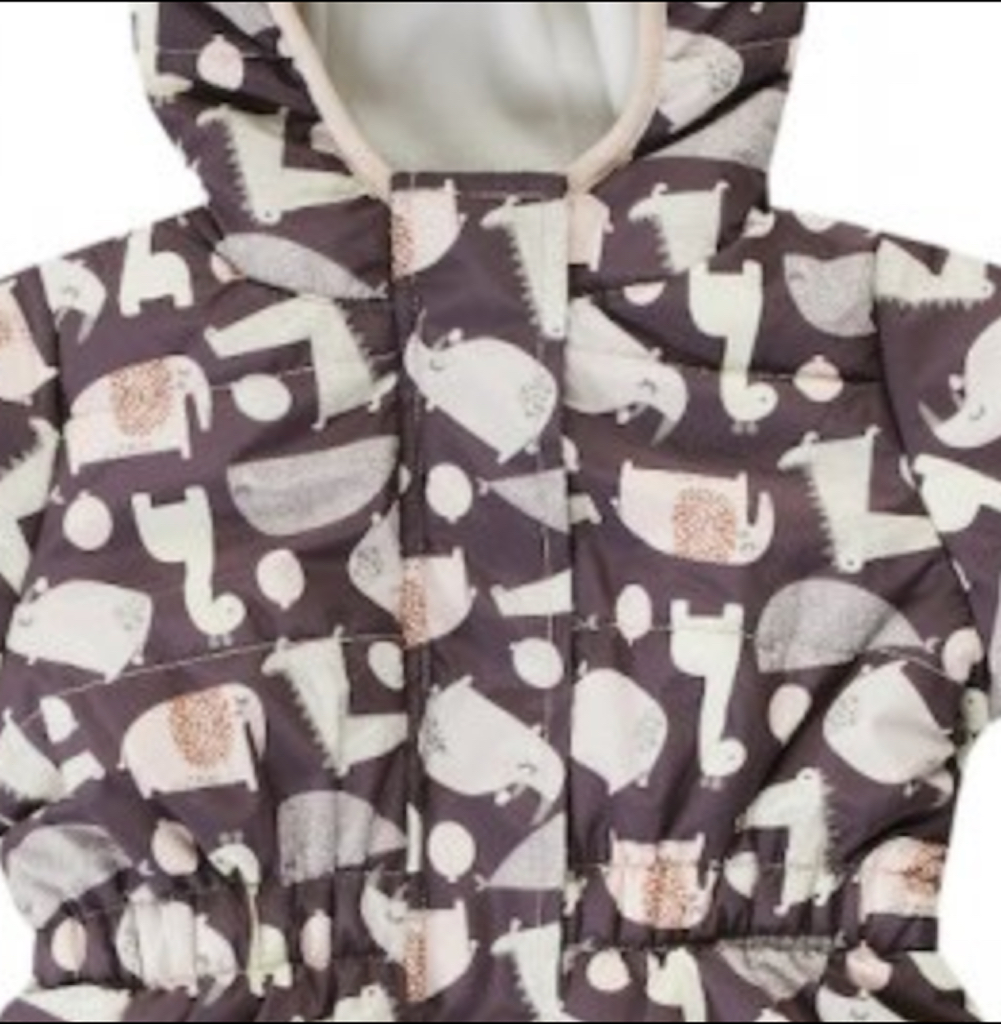 Jacky Dětská kombinéza zimní se zvířátky tmavá