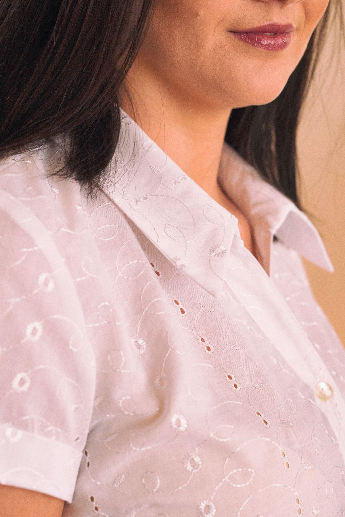 Košilové šaty bílé - madeira 38