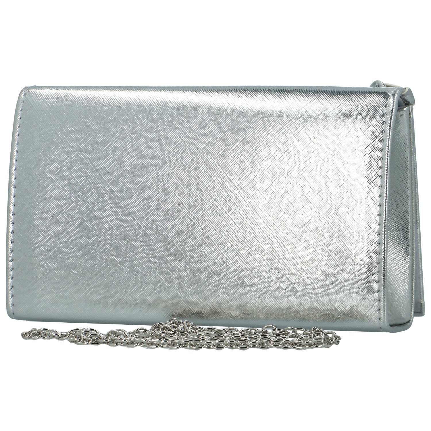 Elegantní dámská společenská kabelka Moon Etorre, stříbrná