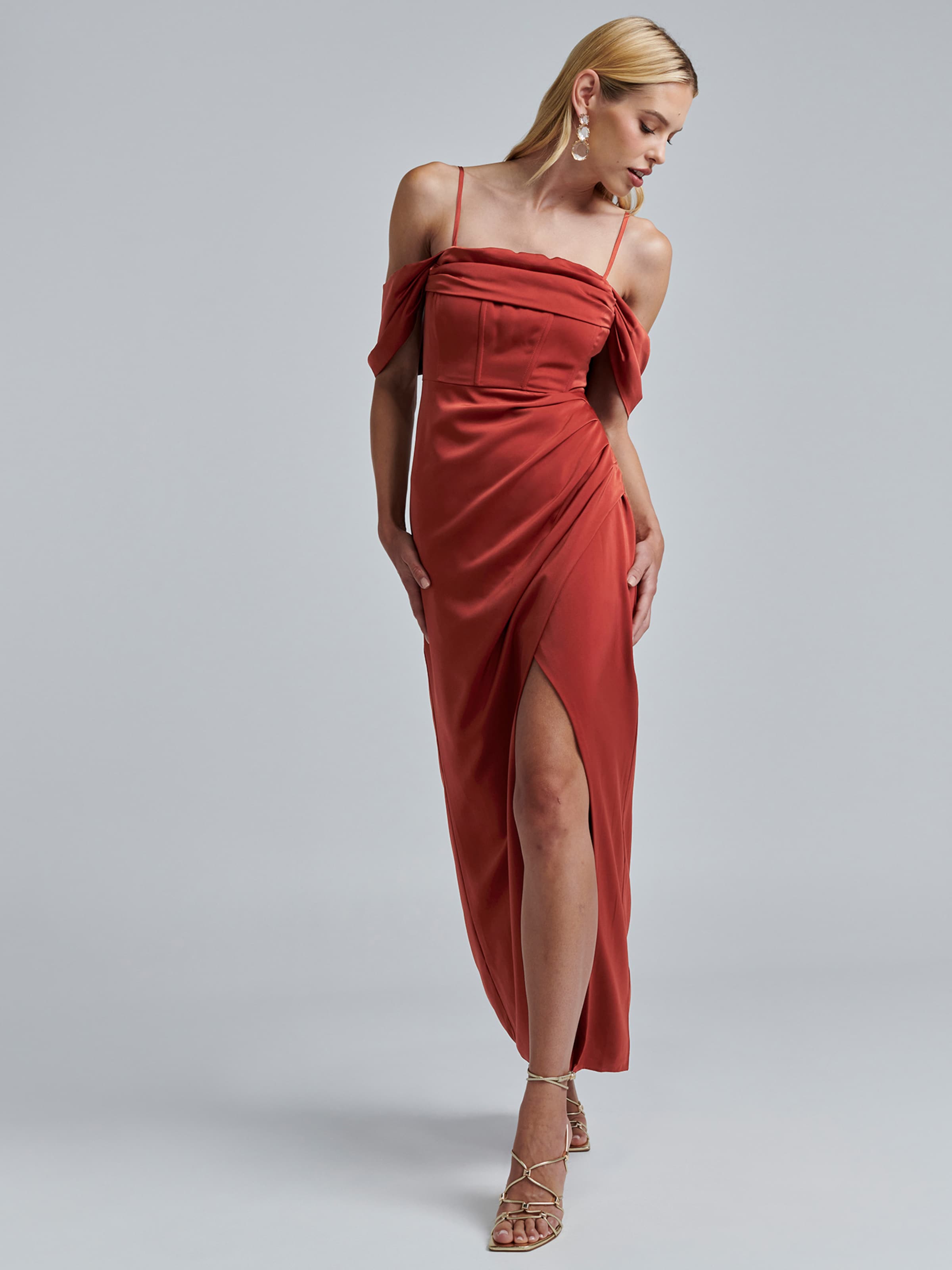 BWLDR Šaty 'Bismarck' mandarinkoná