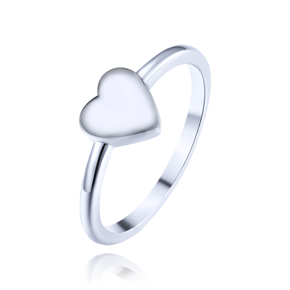 MINET Elegantní stříbrný prsten se srdcem vel. 54 JMAS0281SR54