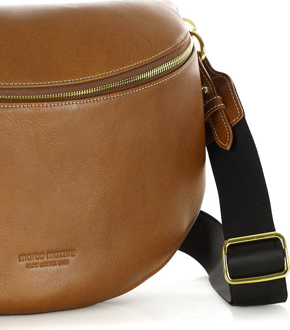 MARCO MAZZINI Hnědá dámská kožená ledvinka