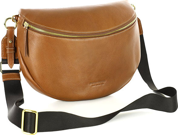 MARCO MAZZINI Hnědá dámská kožená ledvinka