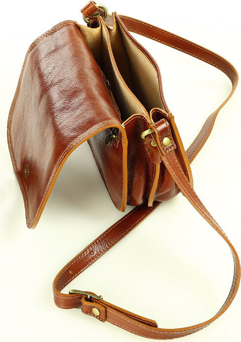 Marco MAZZINI MAZZINI Hnědá malá kabelka MARCO