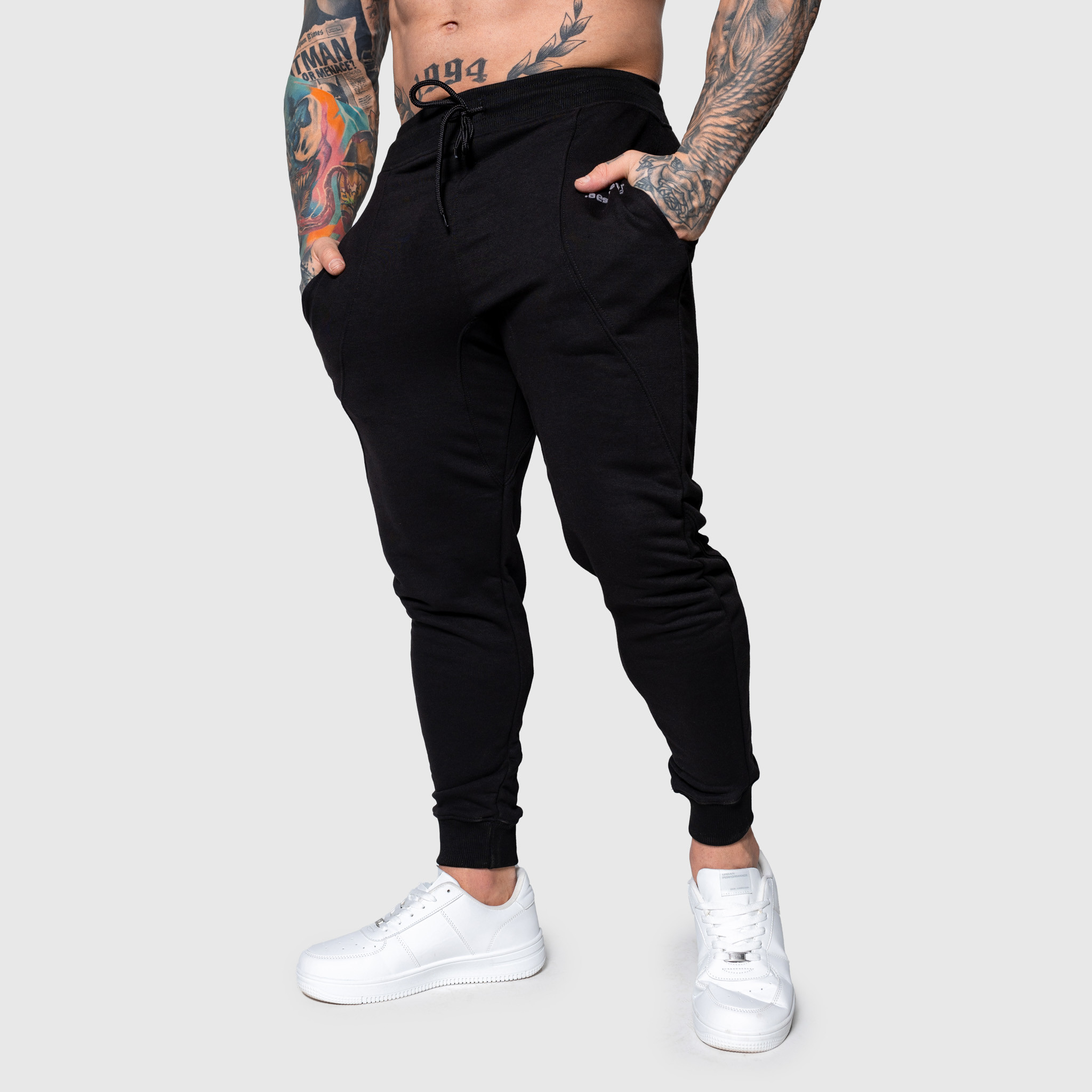 Pánské sportovní tepláky Iron Aesthetics Flexi, černé