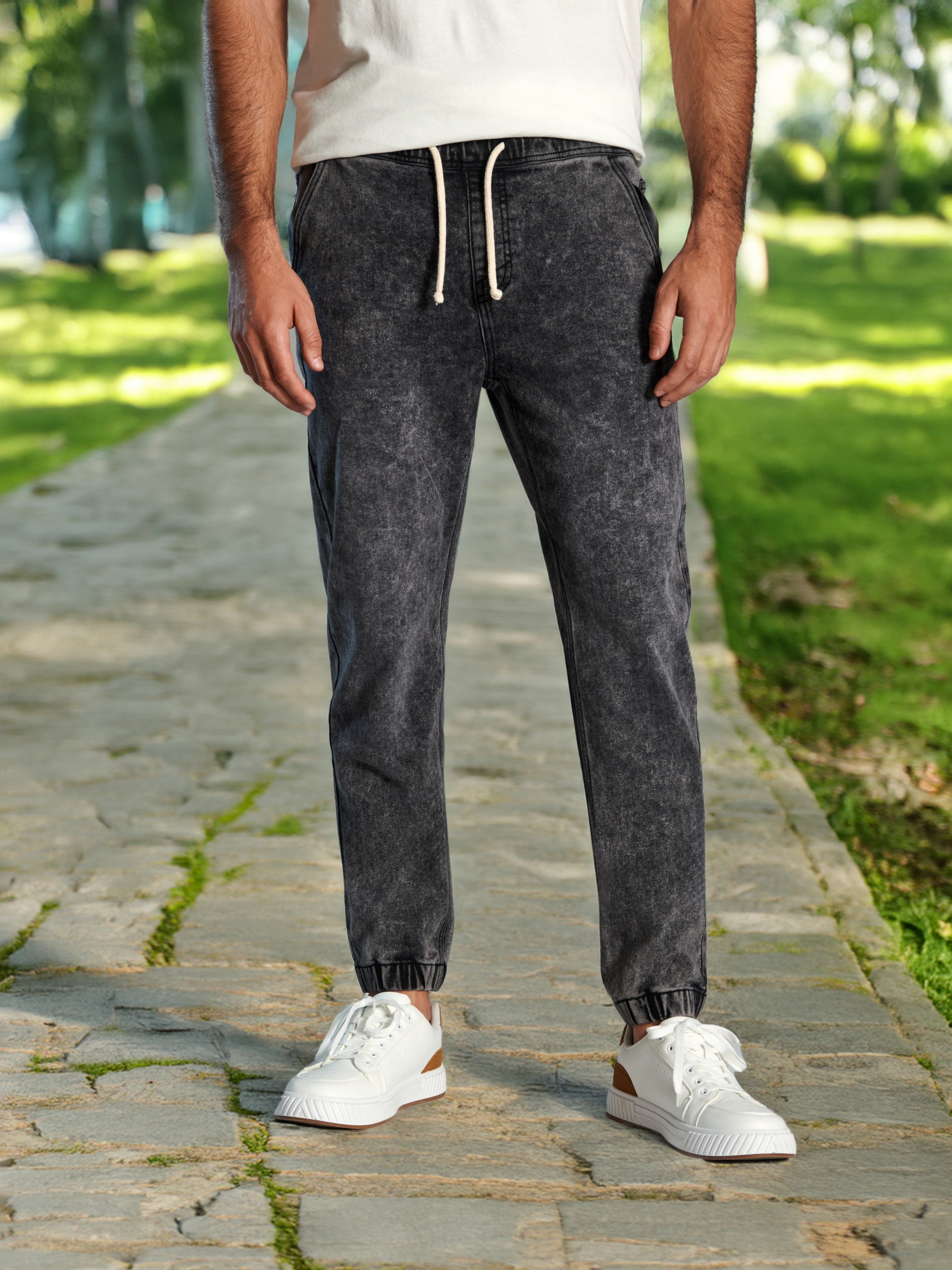 Sinsay - Džínové joggery - šedá