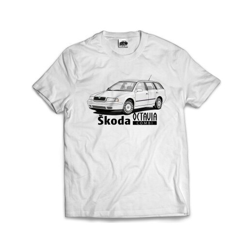 Škoda Octavia I combi - pánské tričko - bílá - GLAMI.cz