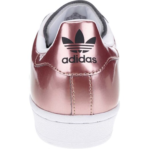 Růžové dámské metalické tenisky adidas Originals Superstar - GLAMI.cz