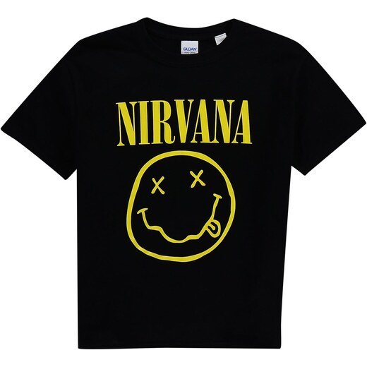 Official Official Band Nirvana T Shirt Junior Boys Smiley - GLAMI.cz