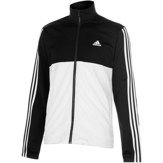 Adidas 3 stripe deals basic poly tracksuit mens