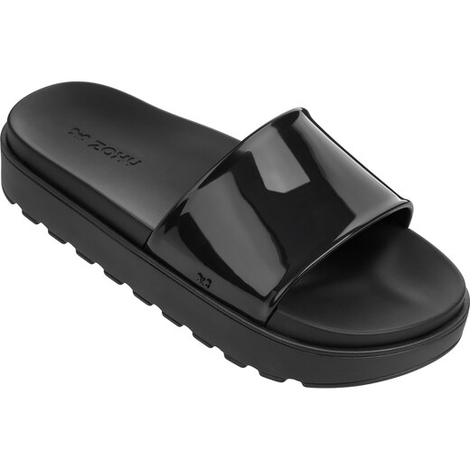 Zaxy černé pantofle na platformě Upload Plat Fem Black - 40 - GLAMI.cz