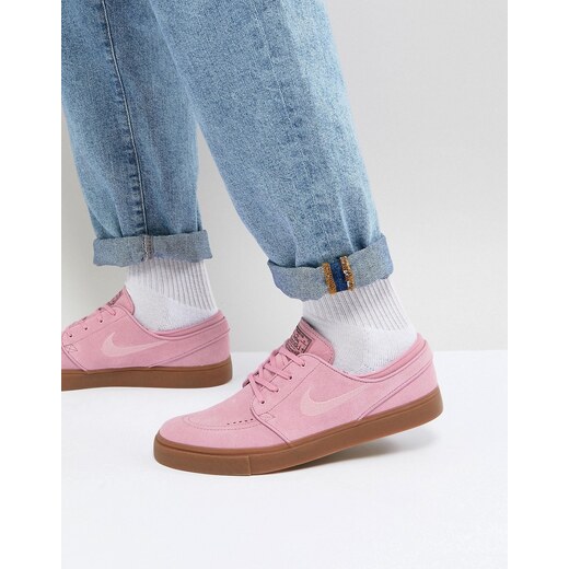 Nike SB Stefan Janoski Trainers With Gum Sole In Pink 333824-604 - Pink -  GLAMI.cz