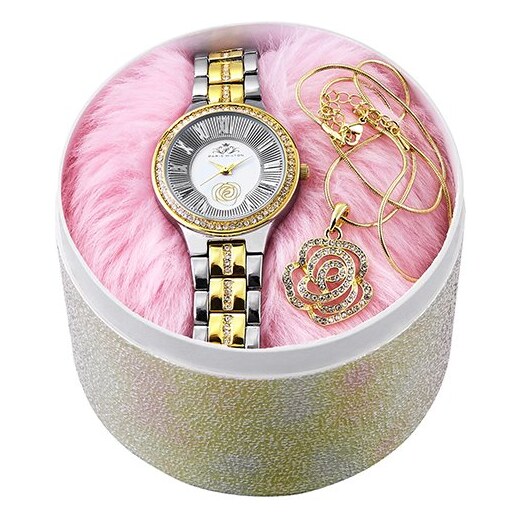 Paris Hilton Set dámských hodinek a náhrdelníku BPH10064G-304 - GLAMI.cz
