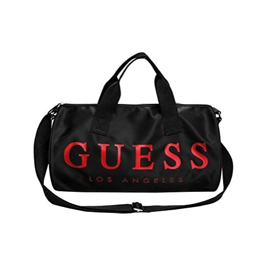 Guess Sportovní taška Factory Women`s Logo Duffle Bag Black Multi - GLAMI.cz