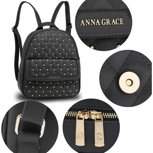 Anna Grace Batoh Quilted New AG Black - GLAMI.cz