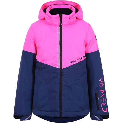 Icepeak HETA JR neon pink/navy blue dívčí lyžařská bunda růžová/modrá 128 -  GLAMI.cz