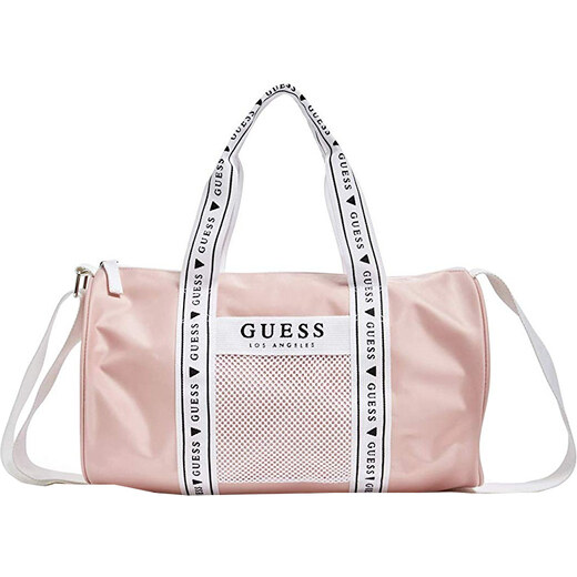 Guess Dámská sportovní taška Factory Women`s Mesh Pocket Duffle Bag Pink -  GLAMI.cz