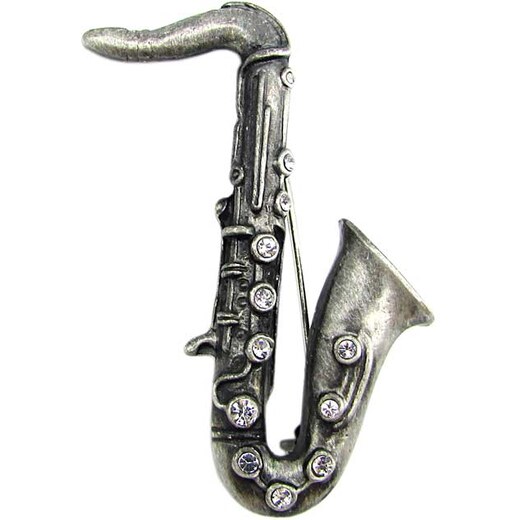 PresentWill Báječná brož ve tvaru saxofonu - GLAMI.cz